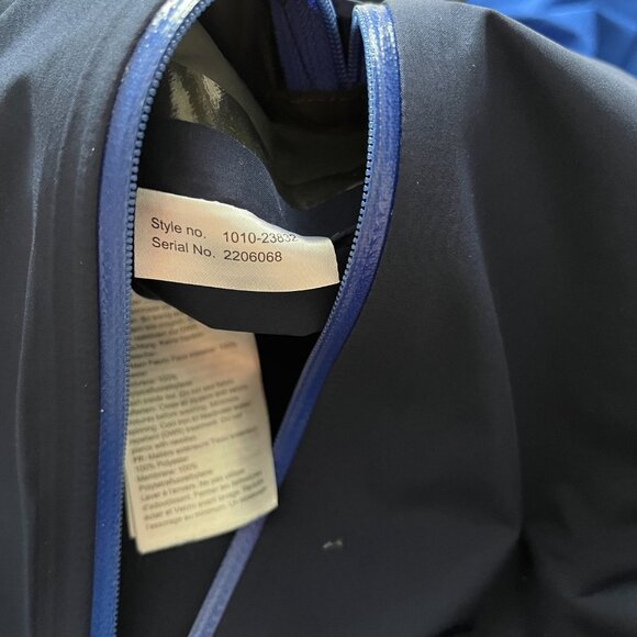 MAMMUT Men’s Gore-Tex Wenaha Jacket Hooded Blue Waterproof Rain Coat XL - Picture 15 of 16